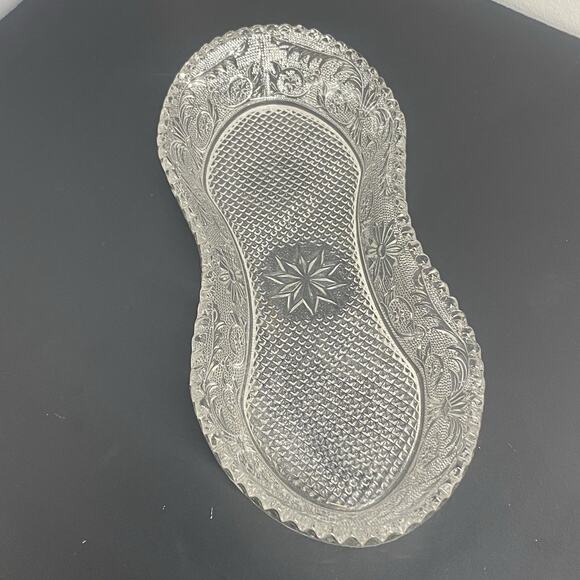 Duncan & Miller Glass Creamer & Open Sugar Tray Set - Picture 2 of 11